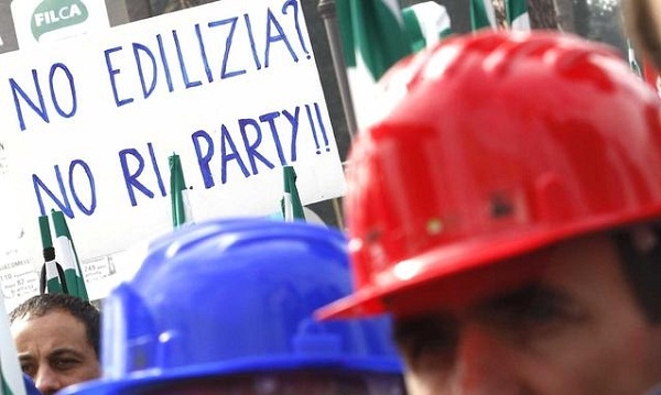 Filiera delle costruzioni, crisi da record