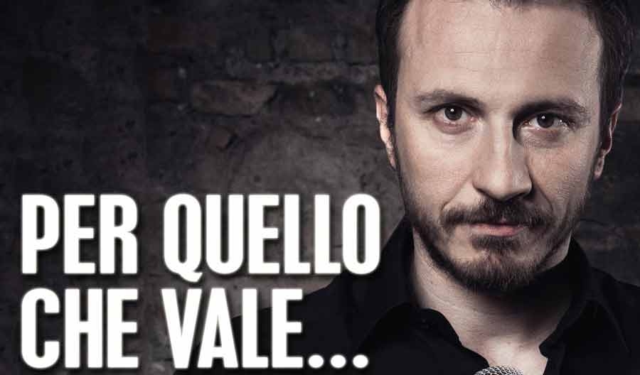Teatro Brancaccio. Giorgio Montanini in “Per quello che vale …”