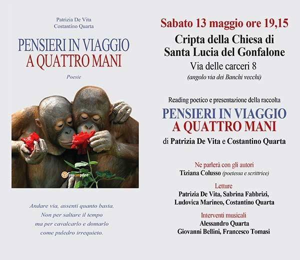Poesia. Reading “Pensieri in viaggio a quattro mani” di De Vita e Quarta