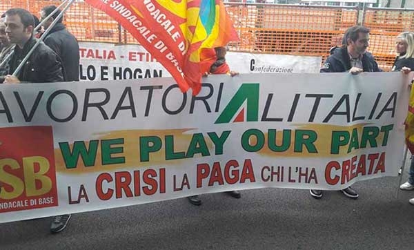 Alitalia. Usb, ribadiamo NO al referendum