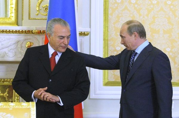 Putin e Temer discuteranno di lotta al terrorismo della Siria e Corea del Nord
