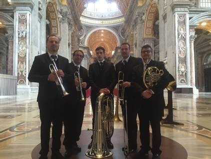 Teatro Quirino. “Dal Rinascimento al Jazz”, concerto-aperitivo con gli Ottoni Pentaphon. Recensione