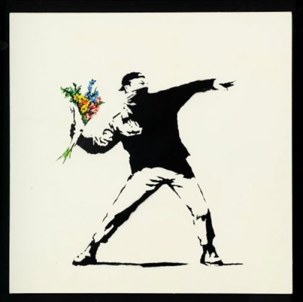 Strepitoso Banksy a Palazzo Medici Riccardi di Firenze