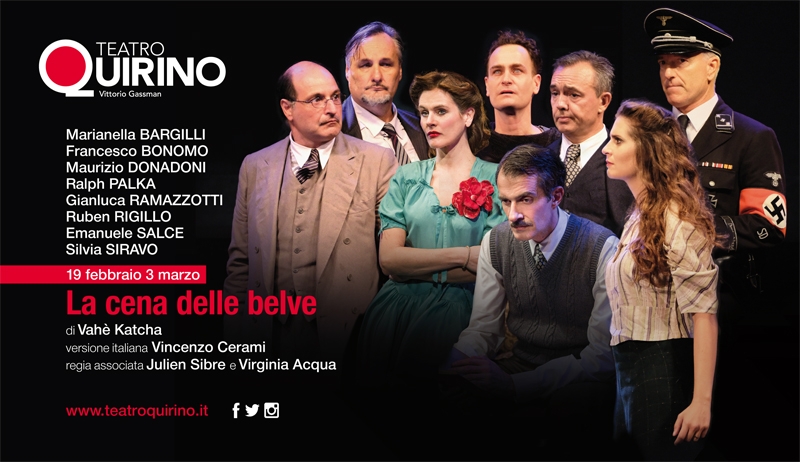 Teatro Quirino. “La cena delle belve” 19 febbraio 3 marzo
