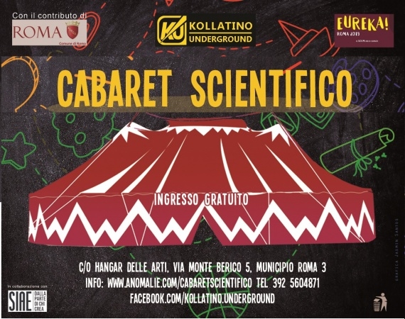 Kollatino Undeground. Cabaret scientifico dal 18 al 26 maggio