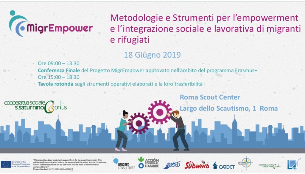 Conferenza: Metodologia e strumenti per l’empowerment e l’integrazione sociale e lavorativa di migranti e rifugiati