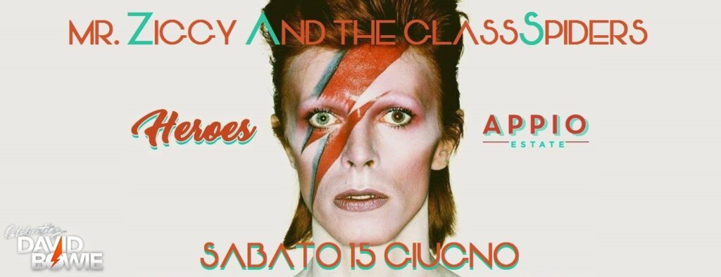 Heroes al Parco Appio, sabato 15 giugno c’è il tributo a Davide Bowie
