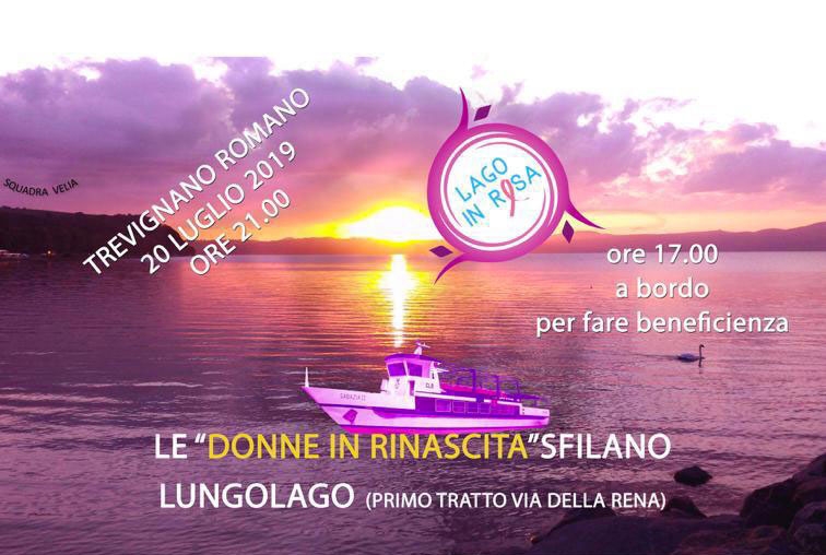 A Trevignano Romano “Lago in rosa”: sfilano le “donne in rinascita”