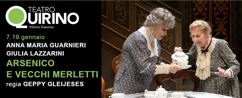 Teatro Quirino. “Arsenico e vecchi merletti” dal 7 al 19 gennaio 2020