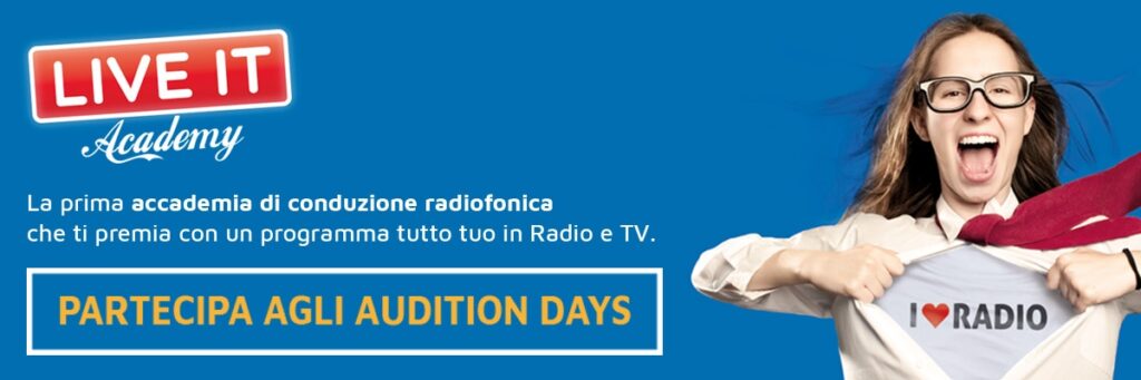 Live it academy, prima accademia di conduzione televisiva. Iscrizione