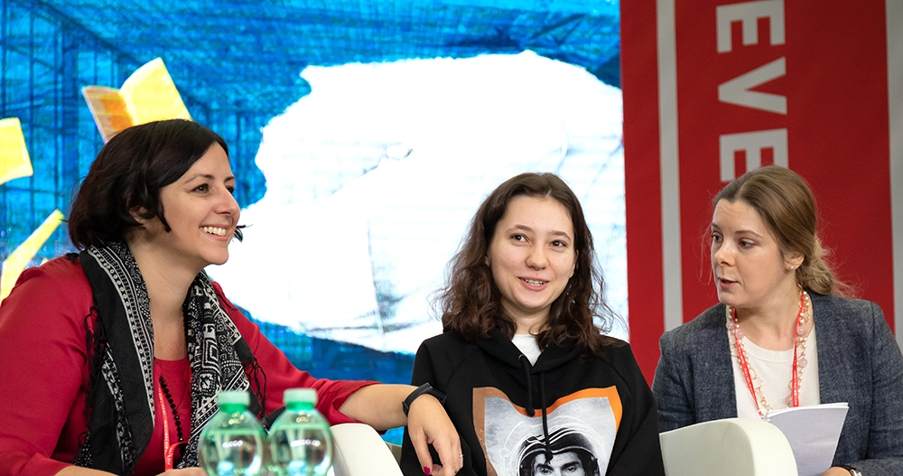Più libri più liberi. Migliaia di ragazzi nella Nuvola per Olga Misik