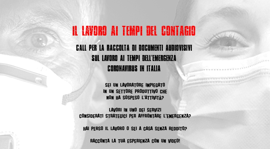 AAMOD. “Il lavoro ai tempi del contagio”, call per la raccolta di documenti audiovisivi