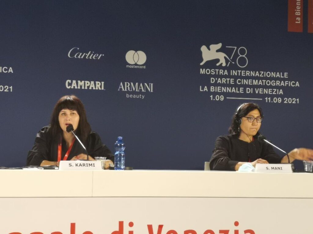 Venezia 78. Panel sull’Afghanistan. Le due Sahraa, Karimi e Mani: “Aiutateci”
