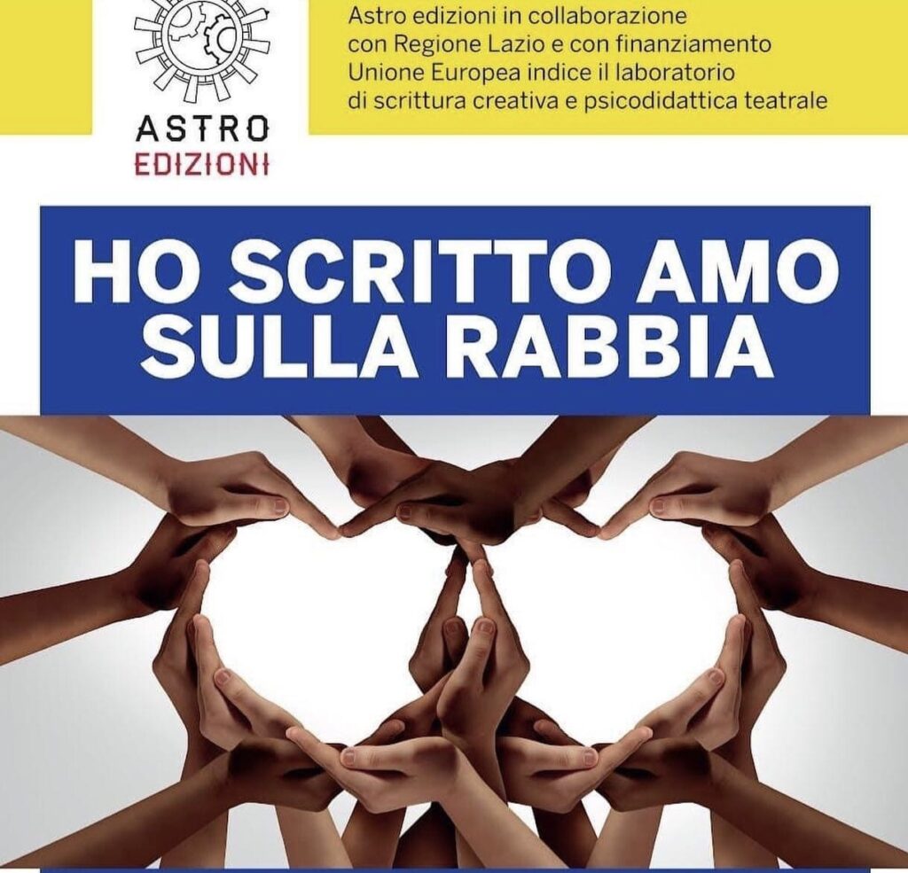 Laboratorio di scrittura creativa e psicodidattica teatrale. “Ho scritto amo sulla rabbia”