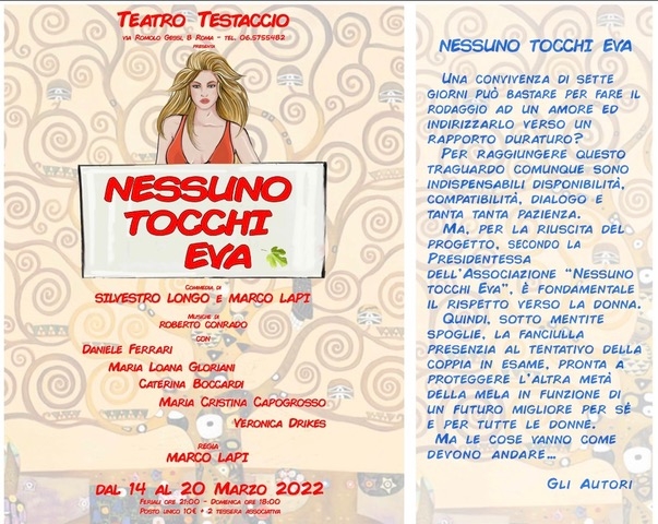 “Nessuno tocchi Eva” con Caterina Boccardi fino al 20 marzo al Teatro Testaccio