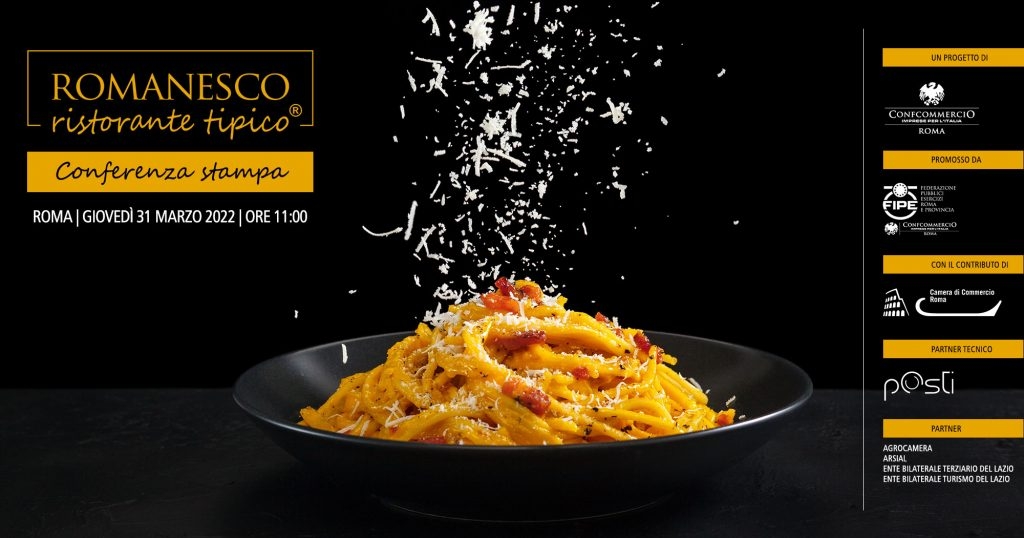 Nasce il progetto “Ristorante Tipico” promosso da Fipe Confcommercio Roma