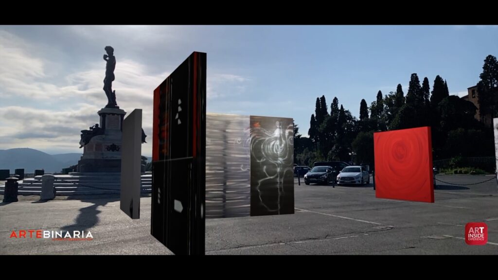 Il tour in realtà aumentata dell’artista PZ.Artist inizia da Piazzale Michelangelo, a Firenze