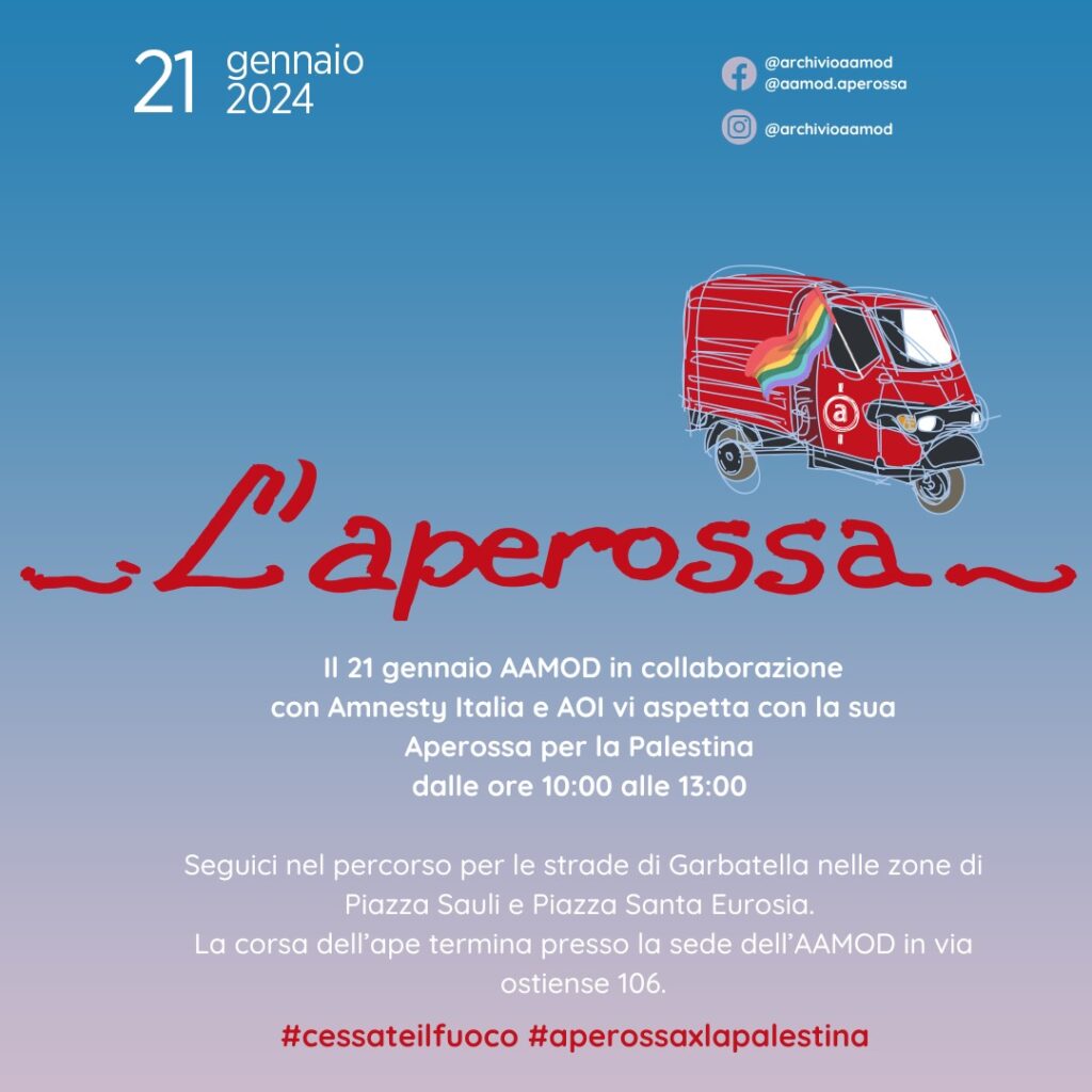 L’Aperossa. A Garbatella recital di opere di palestinesi ed ebrei contro la guerra