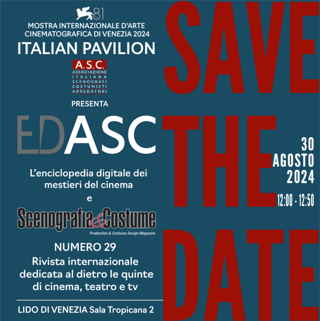 Venezia 81. Presentazione di EDASC – l’Enciclopedia Digitale ASC dei mestieri del cinema