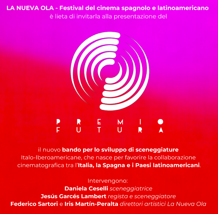Festa cinema Roma 19. Presentazione del bando del 1° Premio Futura 27 ottobre ore 11.15