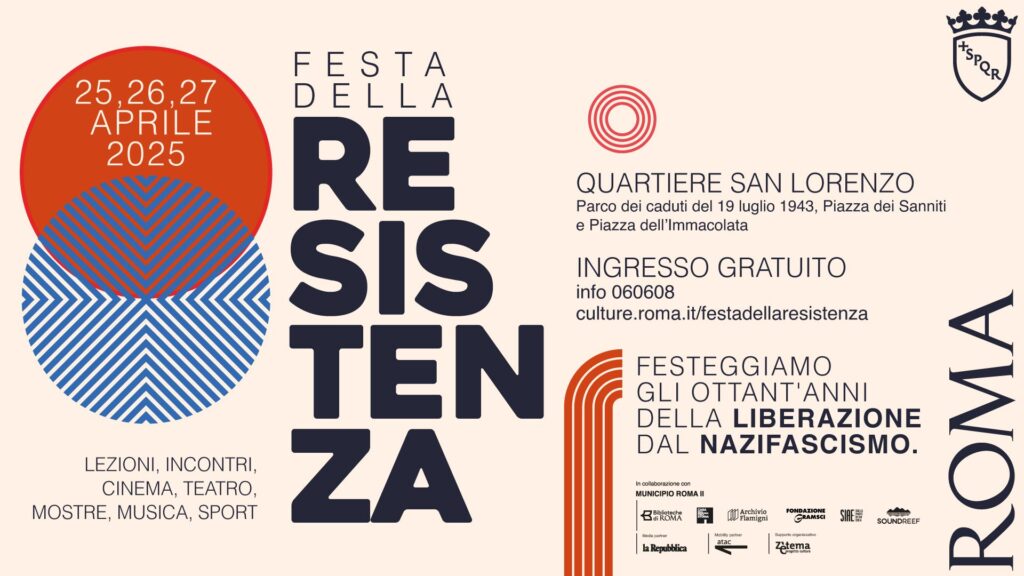 Festa della resistenza 2025: dal 25 al 27 aprile a Roma nel quartiere San Lorenzo oltre 80 eventi